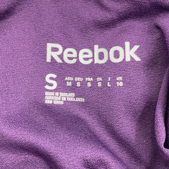 Reebok PlayDry Running Shorts SZ S Built in Underwear Purple Moisture Wicking - Picture 11 of 12